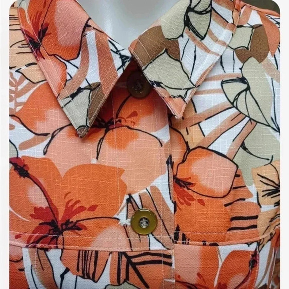 Alia Fash Coral Floral Blazer Jacket Size 20W - Picture 8 of 9